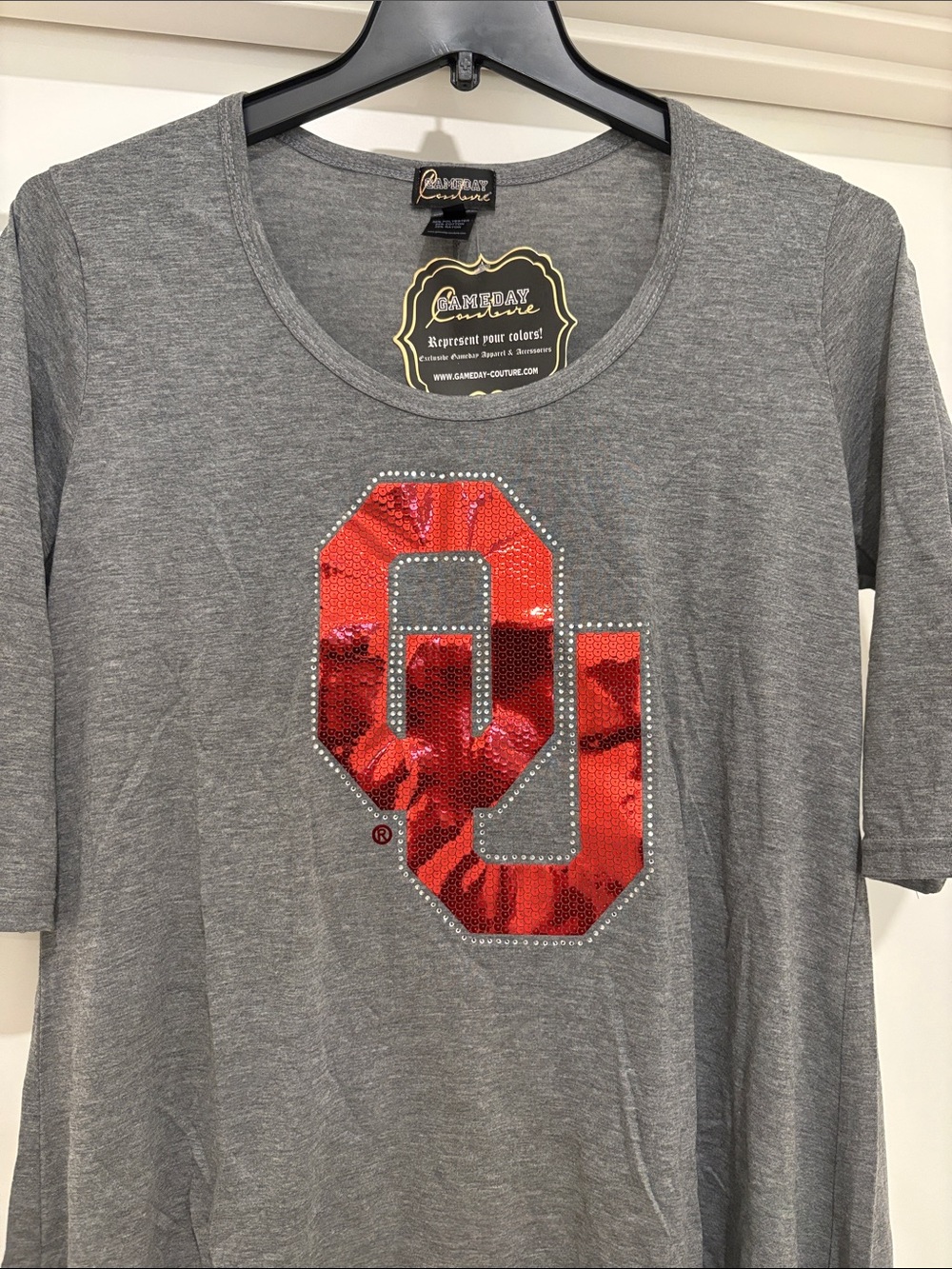 NWT [gameday couture] Oklahoma Sooners NCAA Scoop Tunic High/Low Top Women's XL - Picture 4 of 10